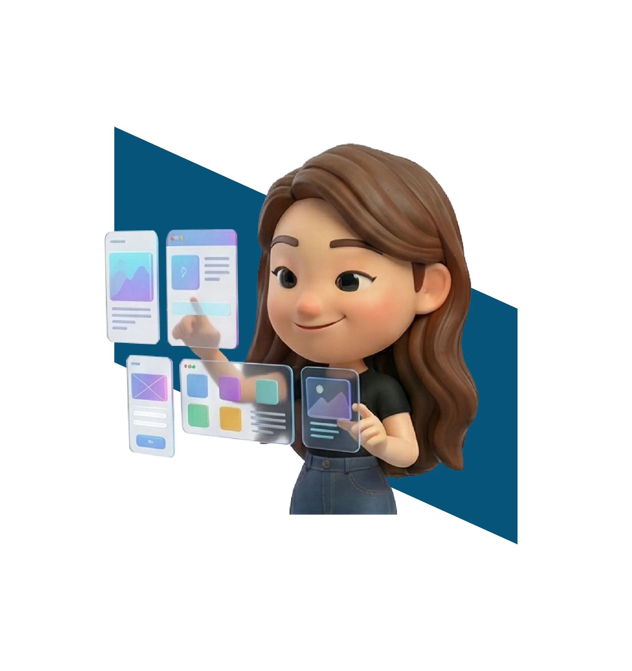 Trinergy's creative team crafts captivating visuals and engaging UI/UX designs