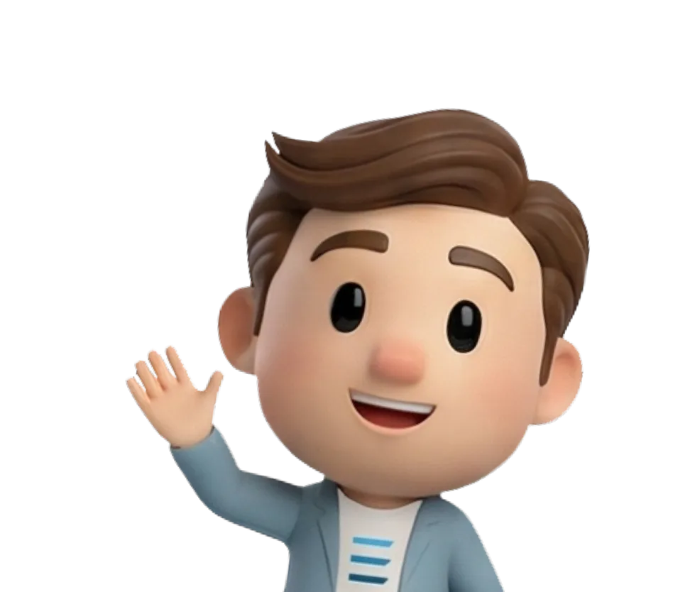 Trinergy mascot character waving to welcome job applicants